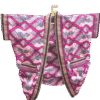 Pink Prestigeous Ankara Kimono & Trouser Set.