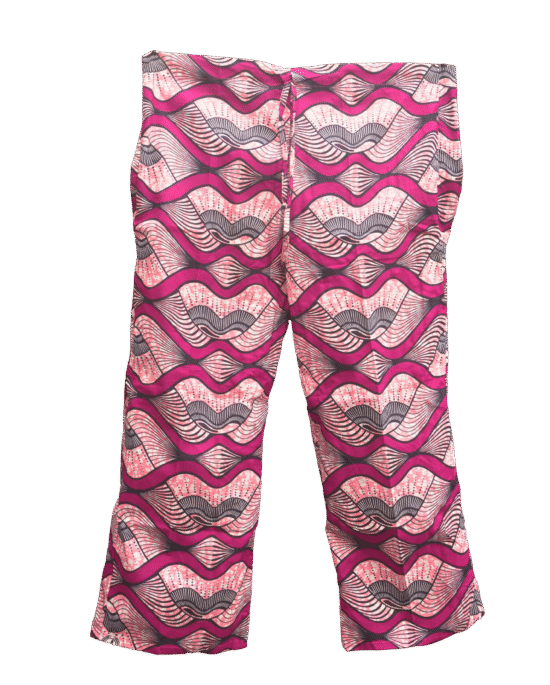 Pink Prestigeous Ankara Kimono & Trouser Set.