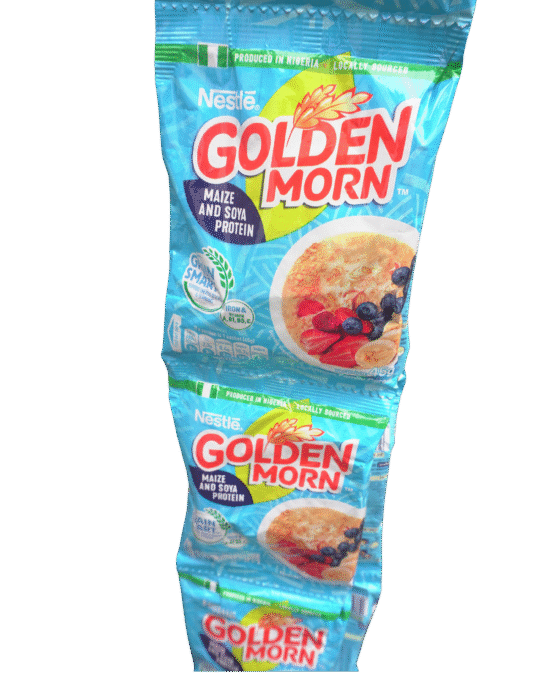 Golden Morn Maize & Soya Cereal 45g x 10 from Nigeria.