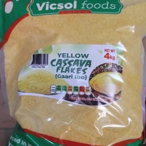 Yellow Garri – 4KG (100% Natural Cassava Flakes) From Nigeria.