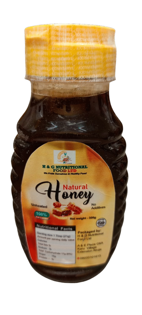 H & G Natural Honey – 500g (Organic Honey from Nigeria)
