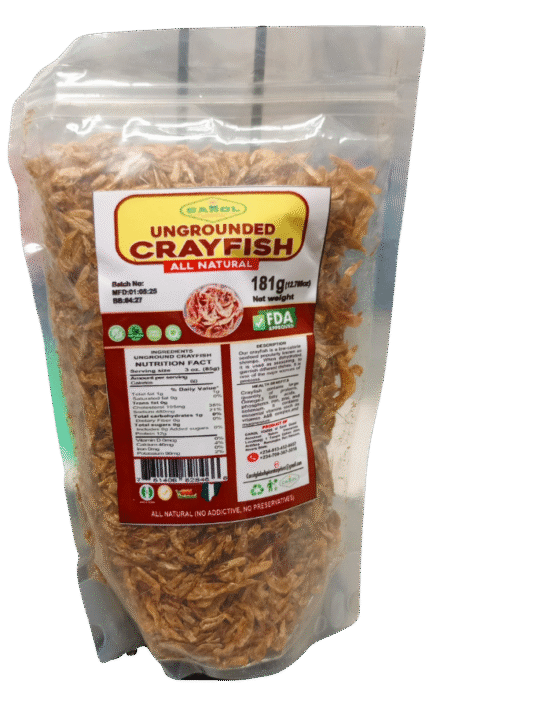 Ungrounded Crayfish 181g | All Natural No Preservatives Nigerian Cooking Essential