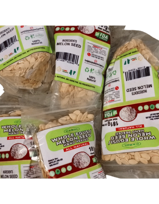 Whole Egusi Melon Seed 181g Hand Peeled100% Natural Nigerian Cooking Ingredient No Preservatives