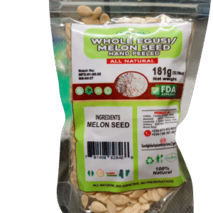 Whole Egusi Melon Seed 181g Hand Peeled100% Natural Nigerian Cooking Ingredient No Preservatives