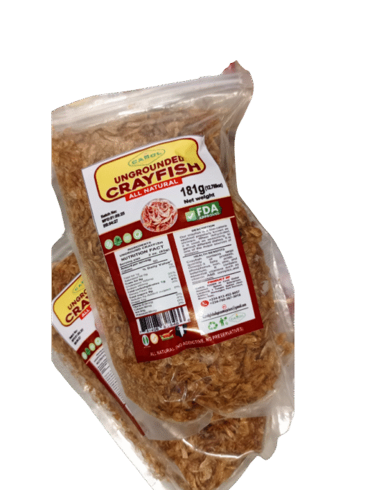 Ungrounded Crayfish 181g | All Natural No Preservatives Nigerian Cooking Essential