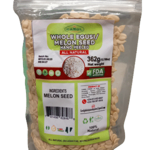 Whole Egusi Melon Seed 362g Hand Peeled100% Natural Nigerian Cooking Ingredient No Preservatives