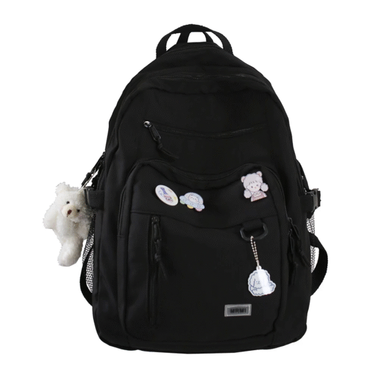 Simple College Backpacks Multi-Pocket Casual School Book Bag Large Capacity Aest